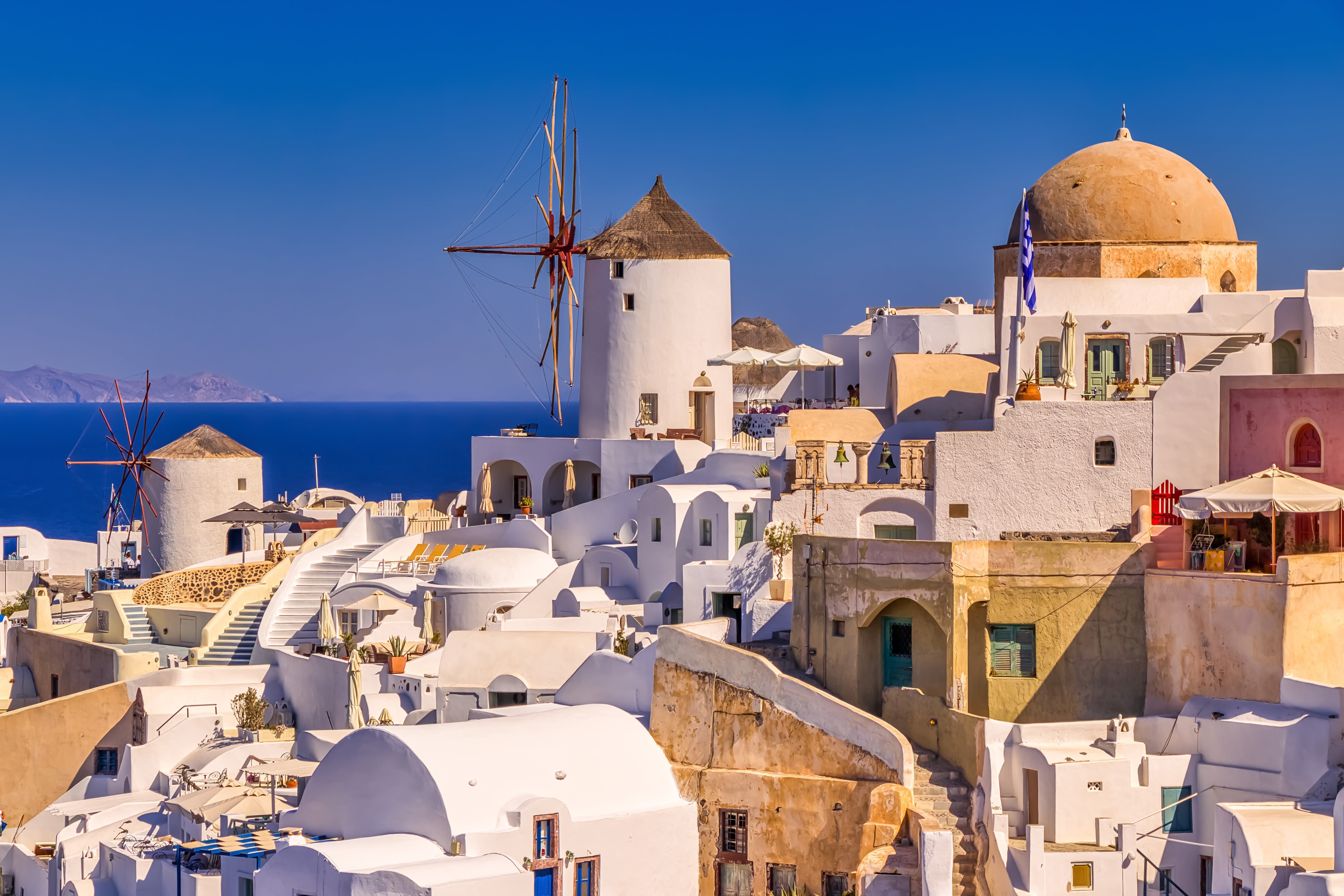 Image Les Cyclades - Paros et Santorin, duo en bleu et blanc