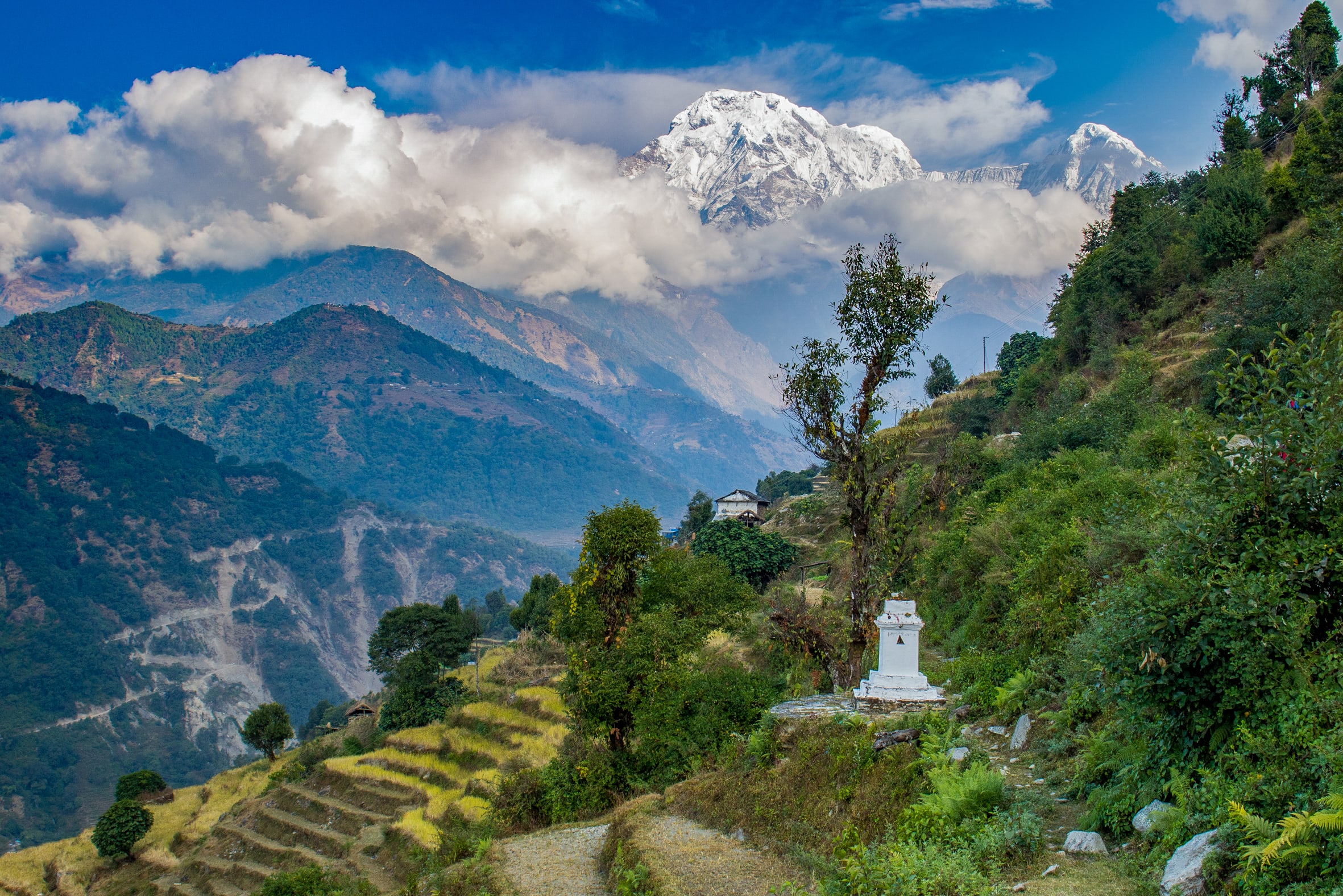 Image Des Annapurnas à Katmandou, à la croisée des chemins