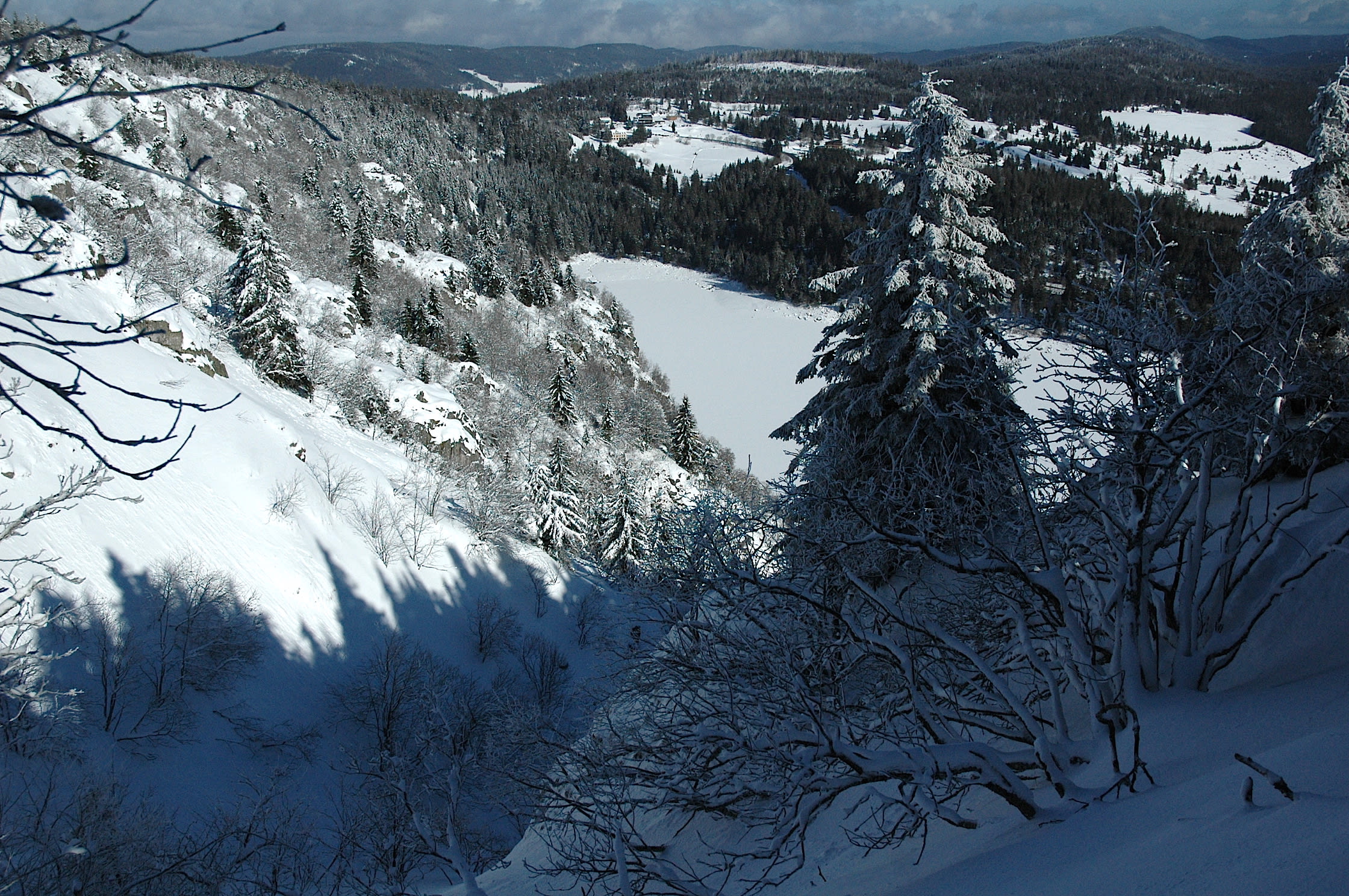 Image Réveillon raquettes dans les Vosges, au pays du Lac Blanc