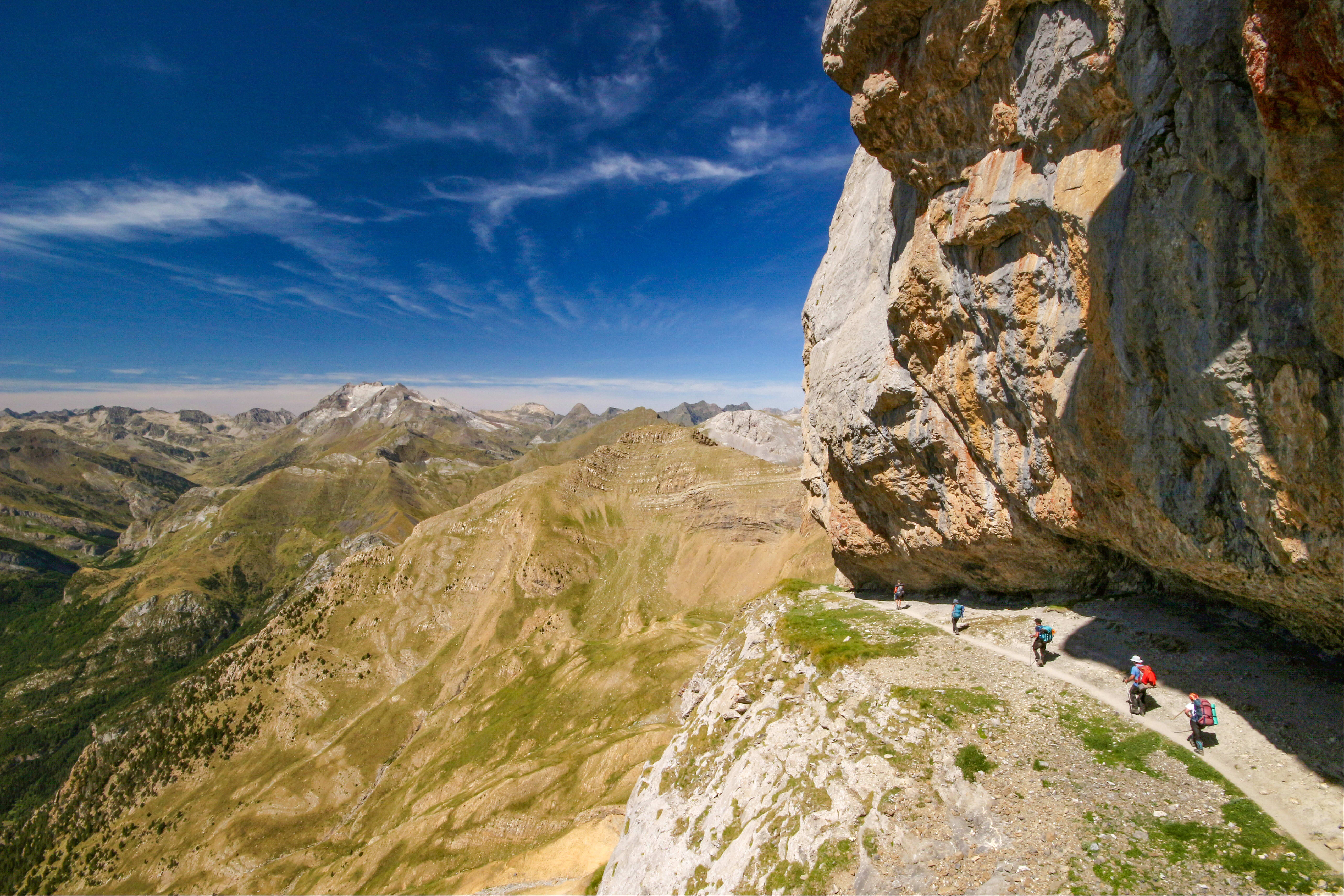 Image Ordesa Colorado pyrénéen, par la Vire des Fleurs et le Mont Perdu
