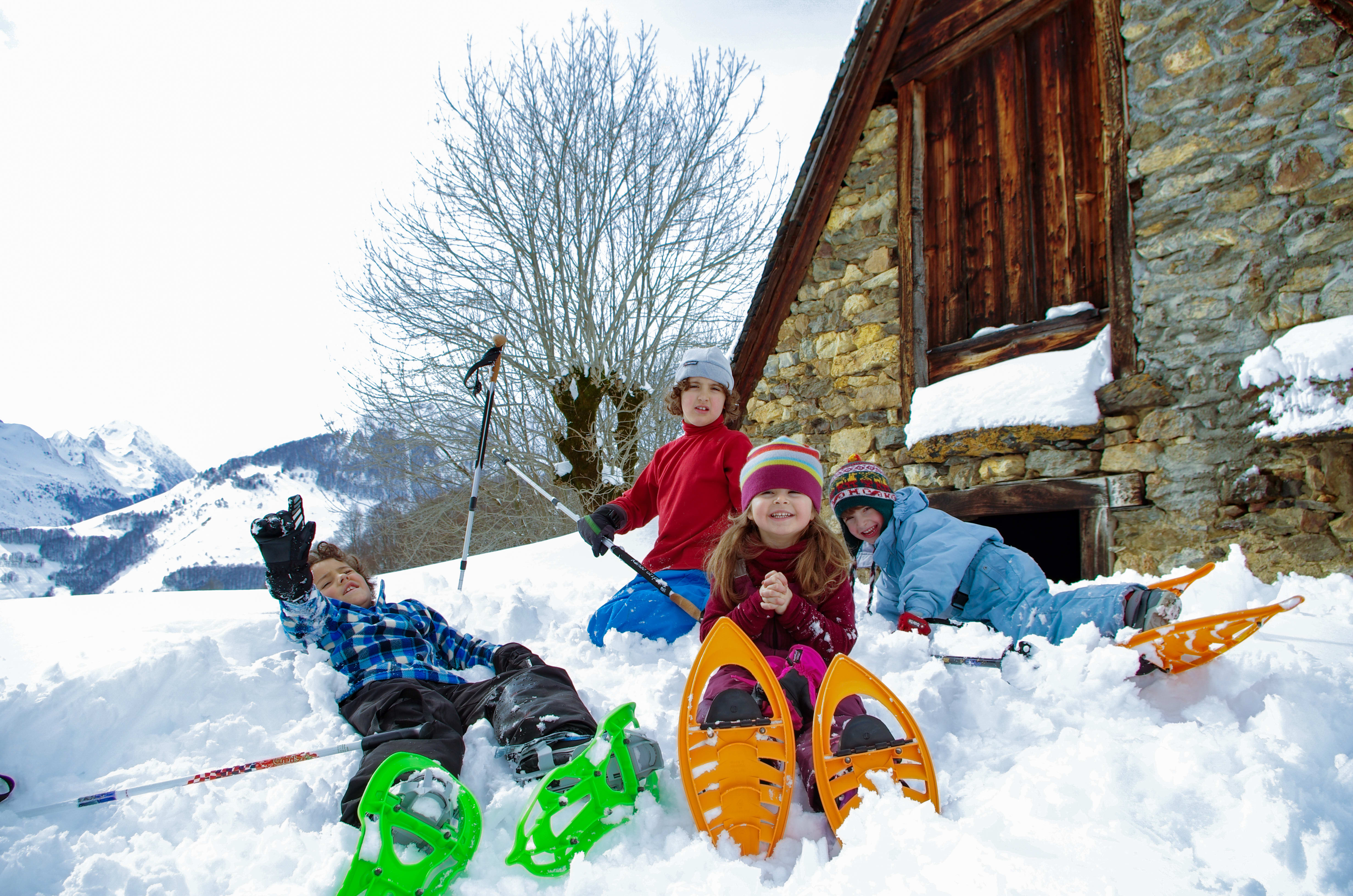 Voyage en raquette - Chiens de traineaux, raquettes, initiation au biathlon... Multi-activités hivernales dans le Val d\'A