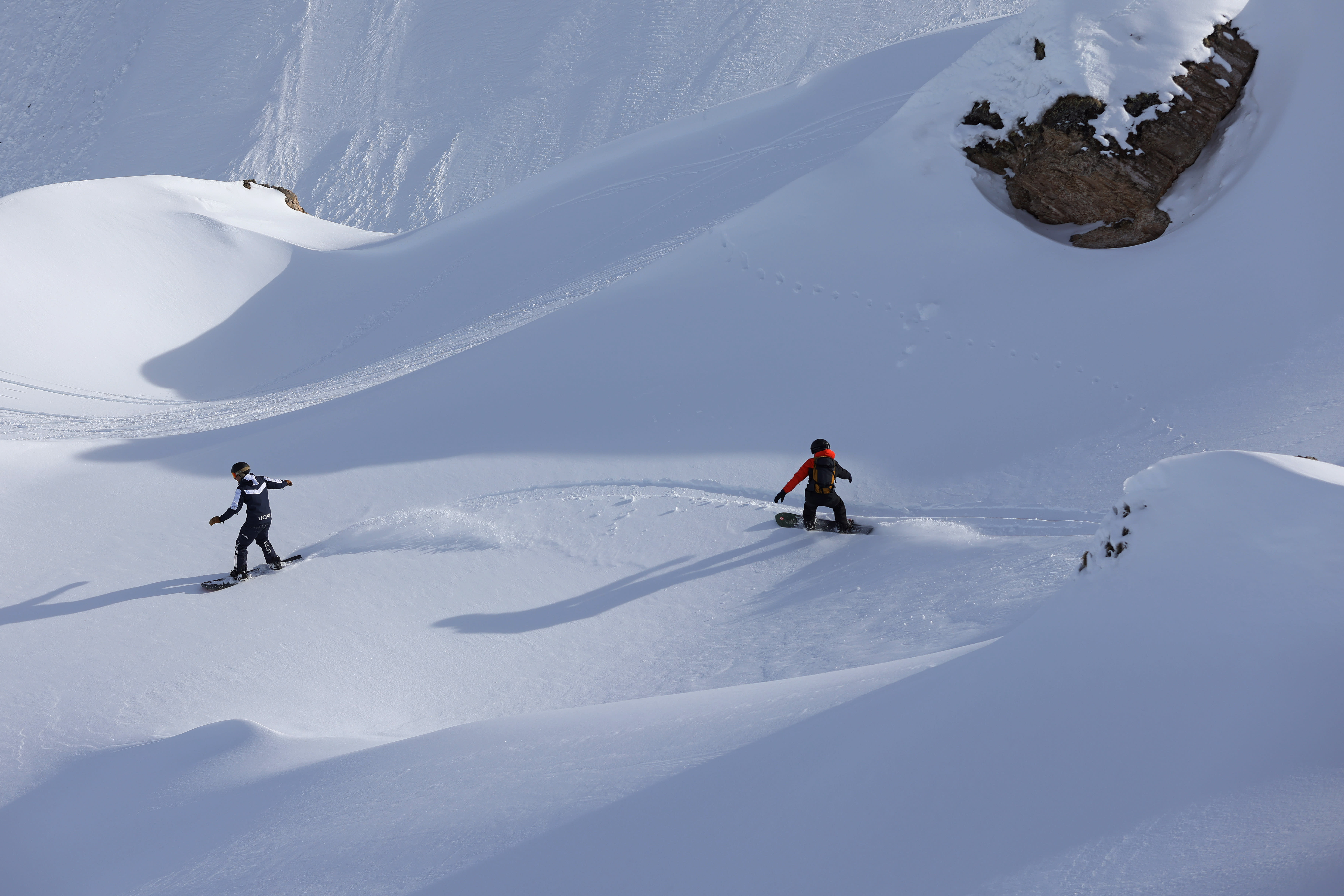 Découverte du snowboard hors-piste Mi-temps
