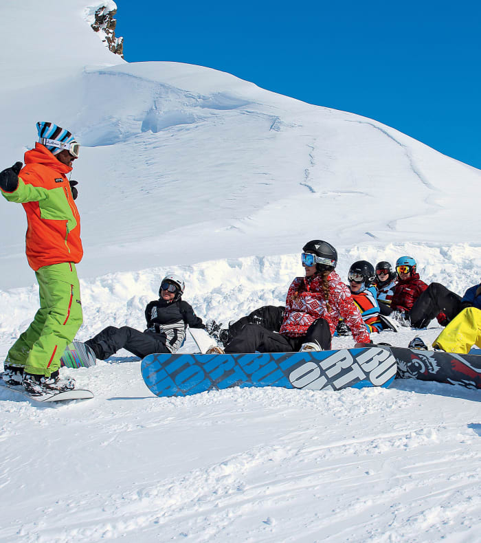 Snowboard spécial débutant colo à Tignes UCPA