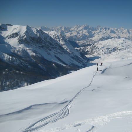Queyras en hiver perfectionnement ski de randonnée