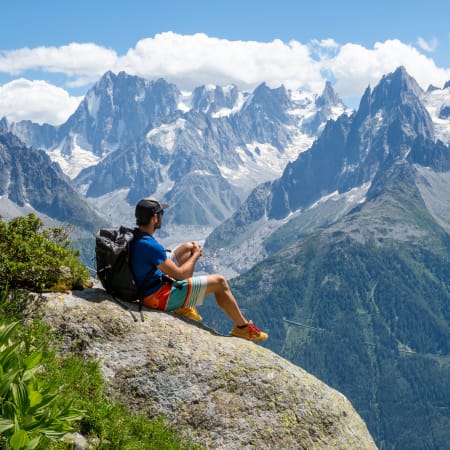 Face au mont Blanc