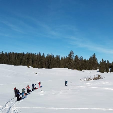 Nouvel An dans le Jura : premier raid en ski de randonnée nordique et pulka 
