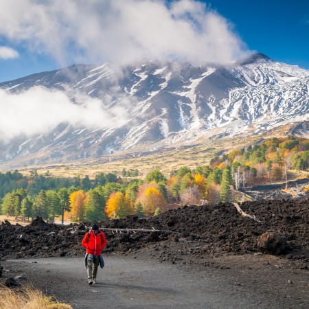 En hiver sur l'Etna