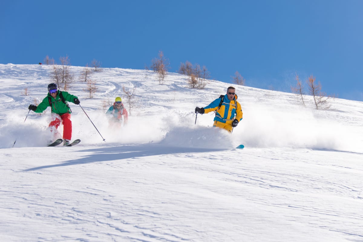 Opdagelse af off-piste skiløb – flugt