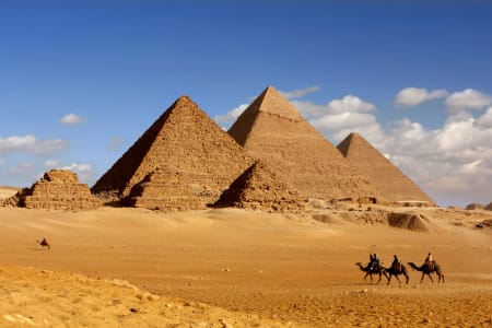 pyramides de Gizeh, Egypte