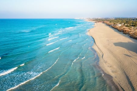 Plage de sable fin en Italie