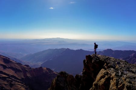Ascension du Toubkal, Maroc