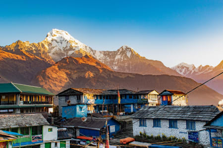 Tadapani Chhomrung, himalaya, Annapurnas, Népal