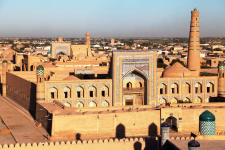 Vue sur Khiva, Ouzbekistan