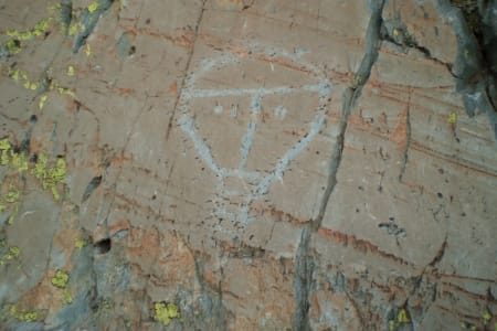 Peinture, vallée des Merveilles, Mercantour