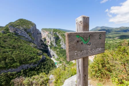 Panneau Point Sublime Gorges du Verdon Provence