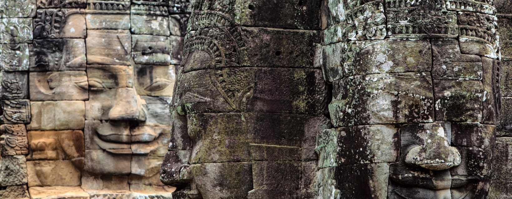 visage du Lokesvara au temple du bayon, Anghor Thom