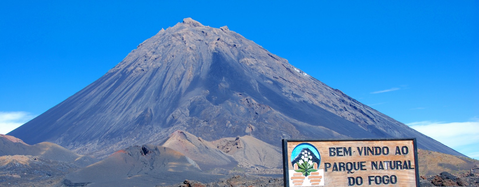 Vue sur le Pico do Fogo, Cap Vert
