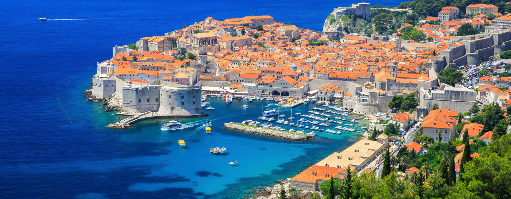 Panorama sur le ville de Dubrovnik en Croatie