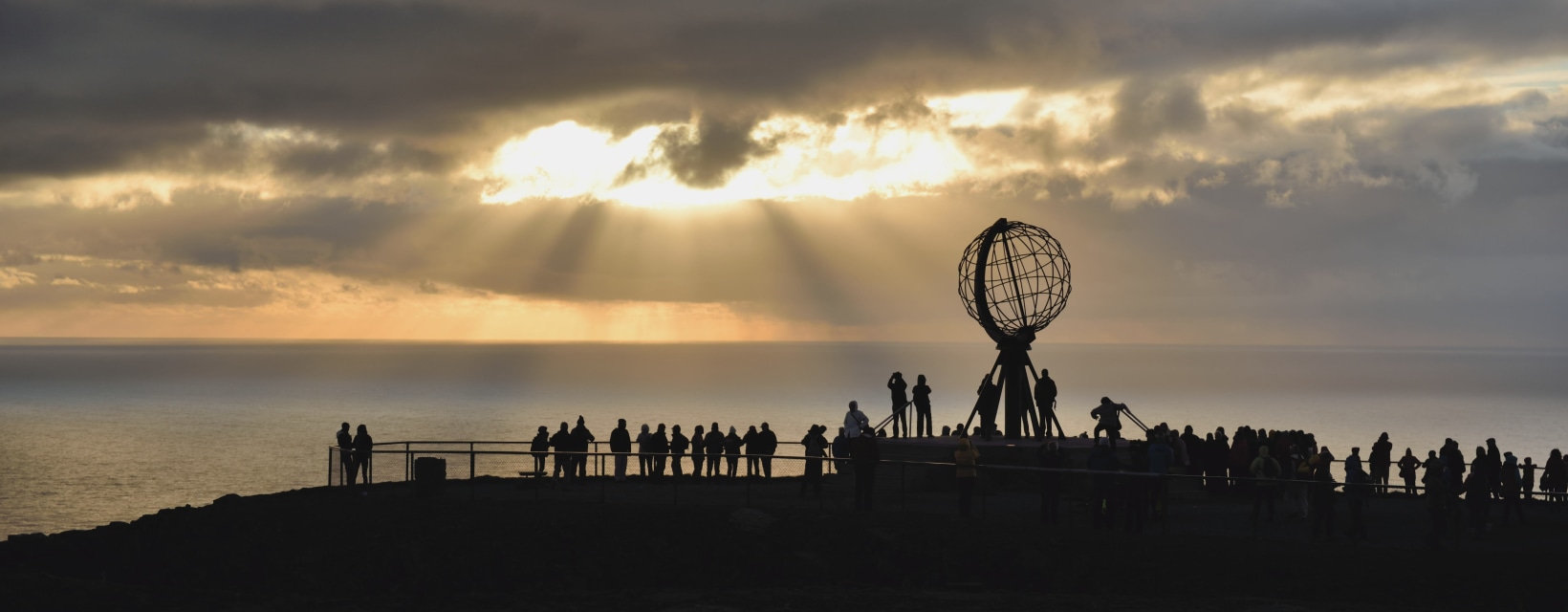 Coucher de soleil au Cap-Nord, Norvège