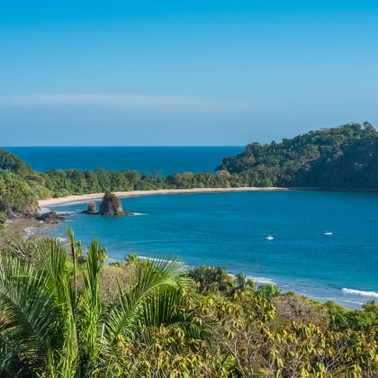 Costa Rica, plage sur l'océan Pacifique, parc national Manuel Antonio