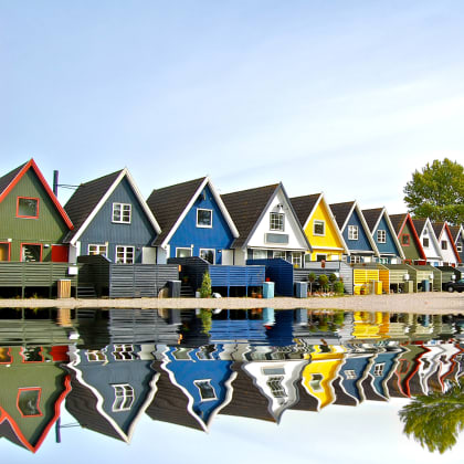 Maisons danoises à Odense, Danemark