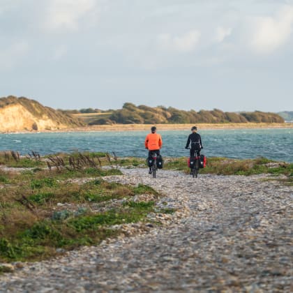 Cyclistes, île de Fionie, Danemark