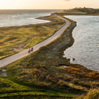 Cyclistes, île de Fionie, Danemark