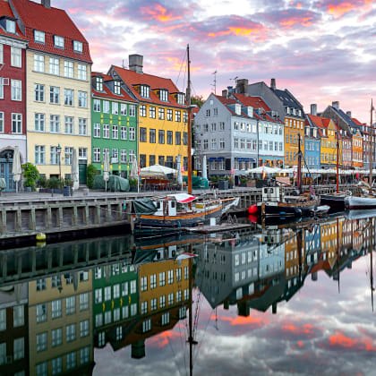 Nyhavn Canal,, Copenhagen, Copenhague, Danemark