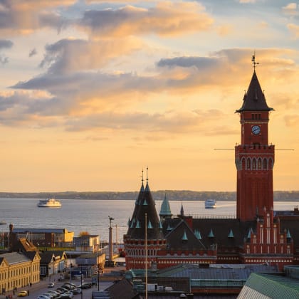 The Town hall is the main landmark of Helsingborg, Sweden.
