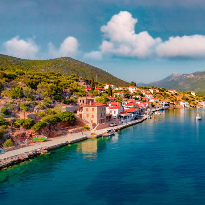Vue sur le village de Leraka
