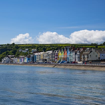 Colourful houses in Whitehead Co Antrim