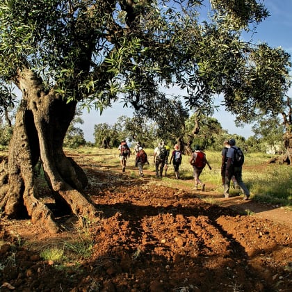 randonnée dans les Pouilles; Italie