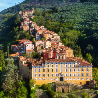 Collodi, the medieval hilltop village in Tuscany, Italy
