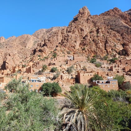Tafraoute dans les montagnes de l'Atlas au Maroc