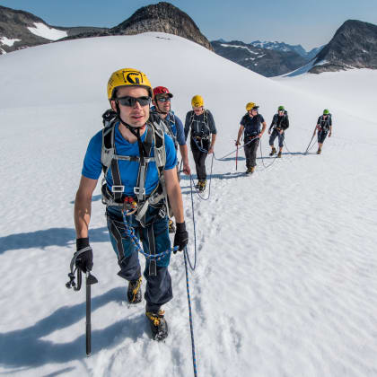 randonnée sur le glacier de Jotunheimen, Norvège