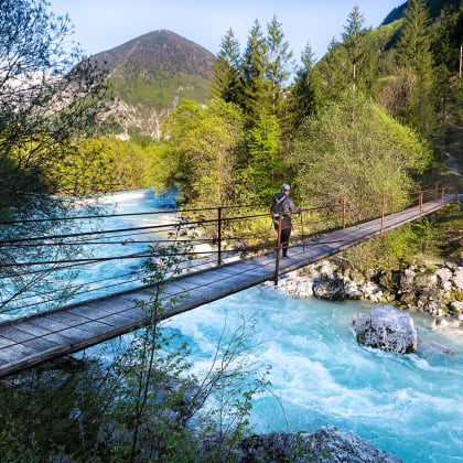 randonneur, Alpes Juliennes, Slovenie