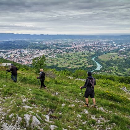 Randonnée sur les hauteurs de Gorizia, Slovénie