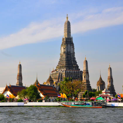 Wat Arun, un temple bouddhiste de Bangkok, Thaïlande