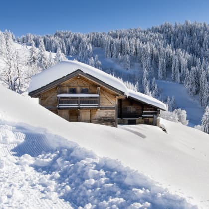 chalets enneigés