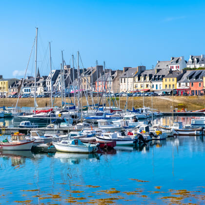 Camaret-sur-Mer en Bretagne, le port et les maisons typiques