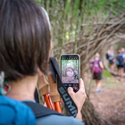 Groupe de randonneurs, Mont de Gez, Hautes-Pyrénées
