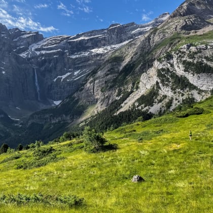 Randonneur, Cirque de Gavarnie, Hautes-Pyrénées