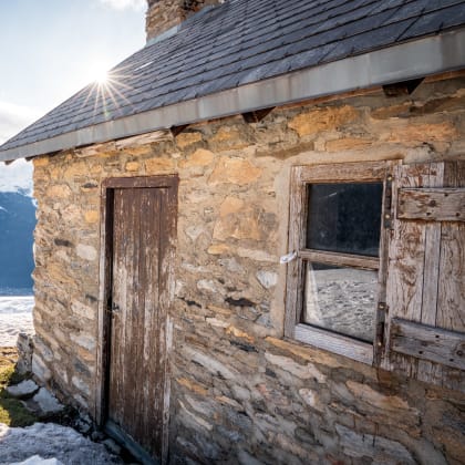 Randonnée vers la Cabane de Saunères, Luchonnais, Hiver