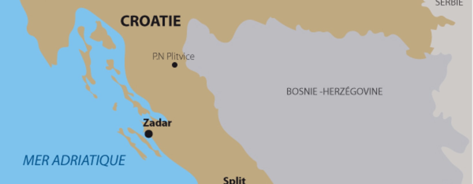 carte Croatie