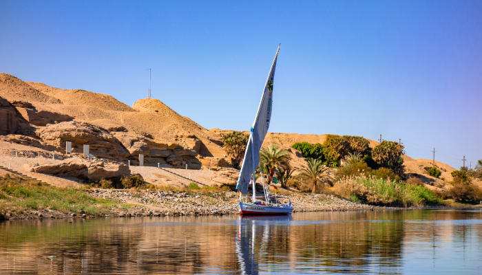 Felouque, Nil, Egypte