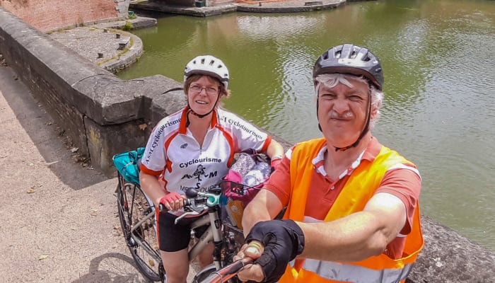 Sophie & Stéphane, de retour du Canal de la Garonne à vélo
